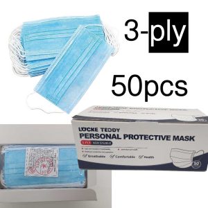 3-ply 50 masks PPE