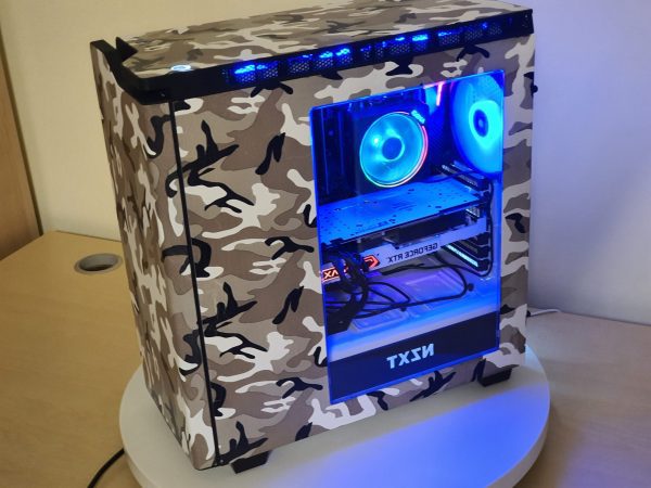 PC: Custom Snow Camo, Ryzen 7 3.7GHz, WIFI, RTX2080, 16GB, 500GB M2 SSD, 700W, W10H - Image 3