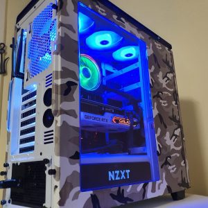 PC: Custom Snow Camo, Ryzen 7 3.7GHz, WIFI, RTX2080, 16GB, 500GB M2 SSD, 700W, W10H