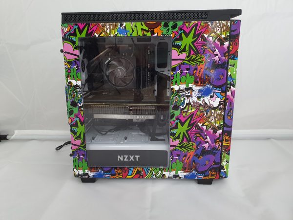 Graffiti Chaos PC: Ryzen 7 2700X WI-FI RTX2070 16GB 512GB M.2 NVME SSD 700W W10H - Image 3