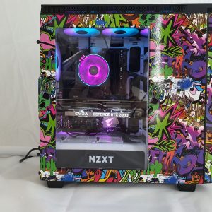 Graffiti Chaos PC: Ryzen 7 2700X WI-FI RTX2070 16GB 512GB M.2 NVME SSD 700W W10H