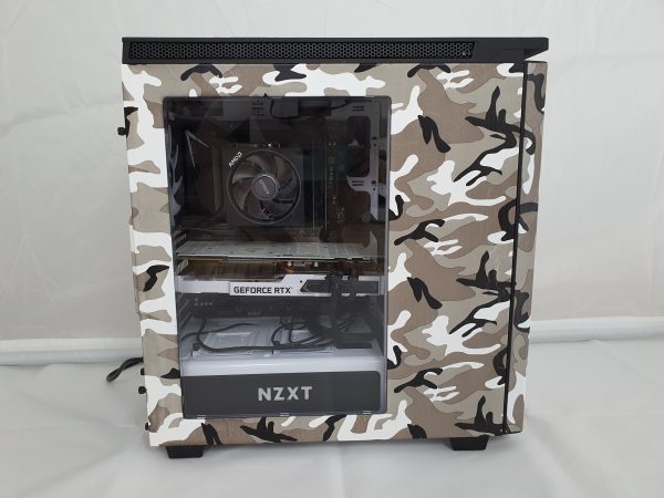 PC Custom Snow Camo Ryzen 7 3.7GHz WIFI RTX2080 16GB RAM 500GB M2 SSD 700W W10H
