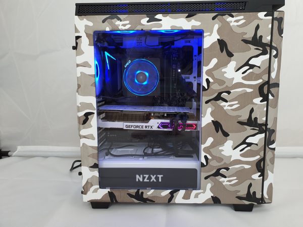 PC Custom Snow Camo Ryzen 7 3.7GHz WIFI RTX2080 16GB RAM 500GB M2 SSD 700W W10H - Image 3