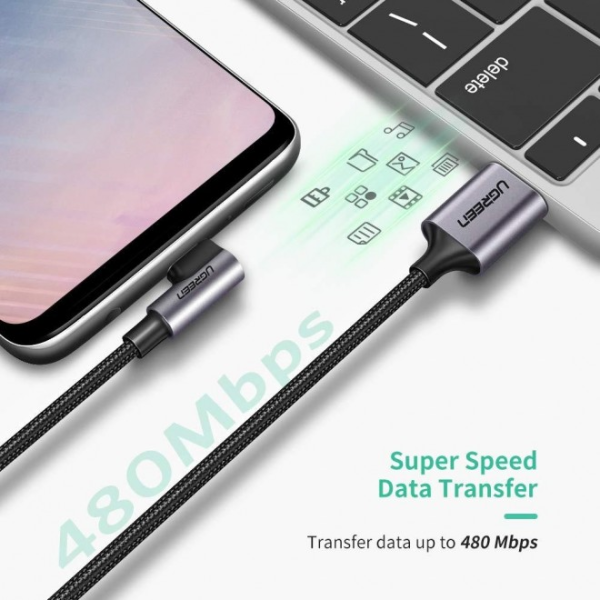 UGreen 90° USB C to USB 3A Cab YY-50941 - Image 3