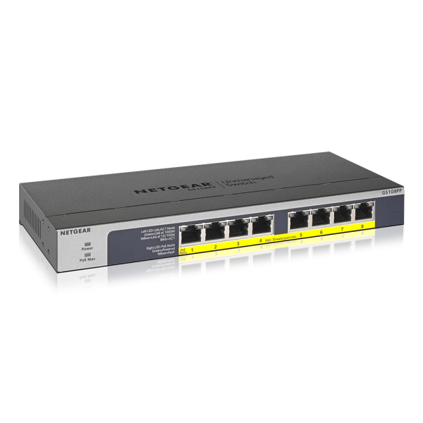 Netgear 8 PORT Gigabit POE+ 123W Switch YY-GS108PP-100AJS - Image 2