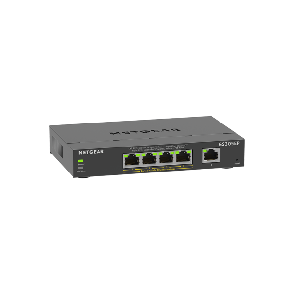 Netgear 5 Port SOHO Plus PoE+ Gigabit Ethernet Switch 63W YY-GS305EP-100AUS - Image 2