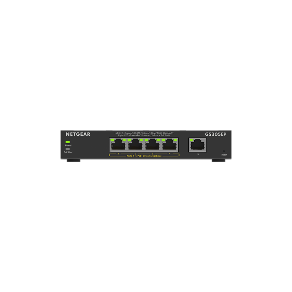 Netgear 5 Port SOHO Plus PoE+ Gigabit Ethernet Switch 63W YY-GS305EP-100AUS - Image 3