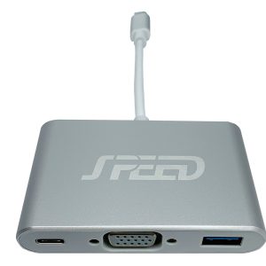 SPEED USB TYPE-C - DSUB/USB/PD Adapter YY-CAB-USBC-HUB/DUP