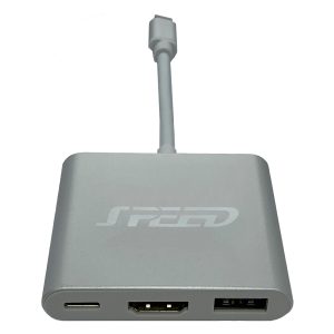 SPEED USB TYPE-C - HDMI/USB/PD Adapter YY-CAB-USBC-HUB/HUP