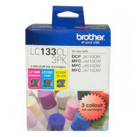 Brother LC-133CL3PK Colour Value Pack (Yield, up to 600 pages each) LSW-LC-133CL3PK