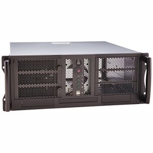 Chenbro RM42300 Black 4U 19 Rackmount Chassis for CEB/ATX board, 3x5.25",1x3.5"Ext & 4x3.5"Int Bays LSW-RM42300