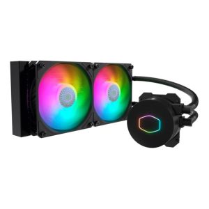 Cooler Master MLW-D24M-A18PA-R2 Masterliquid ML240L ARGB V2,3rd Generation Dual Chamber Pump,2x120mm LSW-MLW-D24M-A18PA-R2