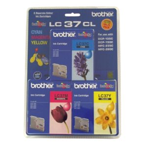Brother LC-37 Colour Pack - includes 1 x LC37C, 1 x LC-37M and 1 x LC-37Y colour cartridges LSW-LC-37CL3PK