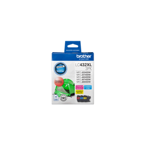 Brother LC-432XL Colour Value Pack (1 x Cyan,1 x Magenta,1 x Yellow) to suit MFC-J5740DW/MFC-J6940DW LSW-LC-432XL-3PKS