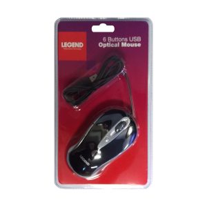 Legend MUSBOPT 6 Button USB Optical Mouse LSW-MUSBOPT