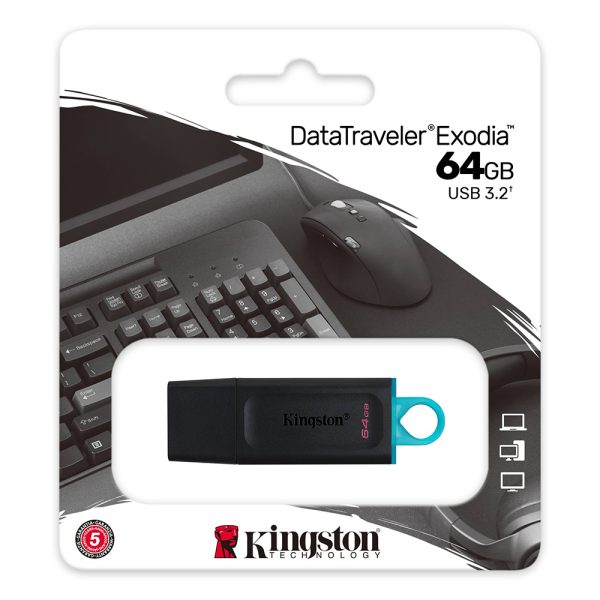 Kingston DataTraveler Exodia 64GB USB 3.2 Gen 1 Flash Drive YY-DTX/64GB - Image 3