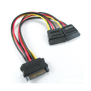 RC-5084 SATA Power Splitter Cable, 1 x 15pin M, 2 x 15 pin F, 15 cm LSW-RC-5084