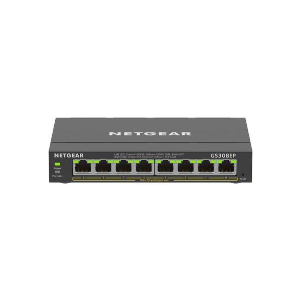Netgear 8 SOHO Plus PoE+ Gigabit Ethernet Switch 63W YY-GS308EP-100AUS