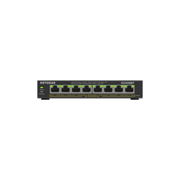 Netgear 8 SOHO Plus PoE+ Gigabit Ethernet Switch 63W YY-GS308EP-100AUS - Image 2