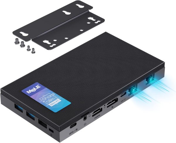 MeLE QUIETERDL-82Q Fanless Mini-PC, Celeron N100 up to 3.4Ghz, 8GB, 256GB SSD, LAN,WiF,BT,Win11Pro LSW-QUIETERDL-82Q