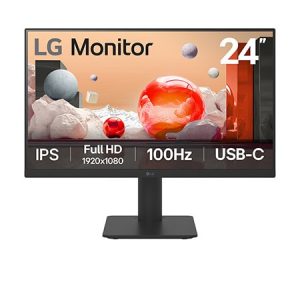 LG 24MS570B 23.8" FHD USB-C Monitor,1920x1080,100Hz,2xHDMI, H/Adjust,Tilt,Speakers,VESA LSW-24MS570B-B