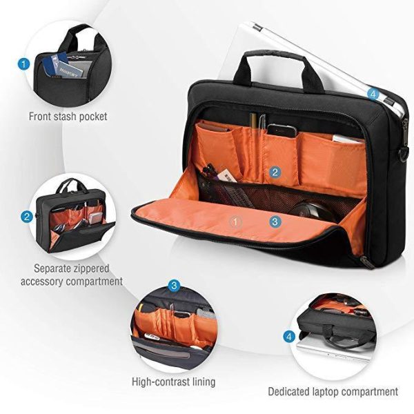 Everki Advance Laptop Bag - Briefcase, up to 14.1-Inch YY-EKB407NCH14 - Image 4