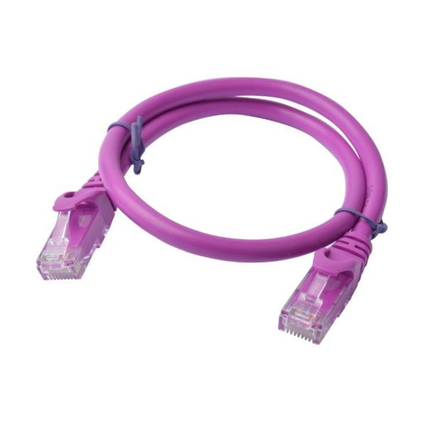 8Ware Cat6a UTP 0.5M Ethernet Cable CW2-PL6A-0.5PUR